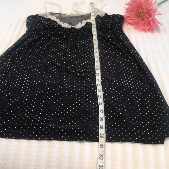 Vintage California Dynasty Polka Dot Lace Nightie Size Med - Picture 8 of 10